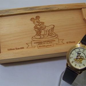 Disney World Goebel Celebration Special Ltd.-Edition Mickey and Pluto Wristwatch